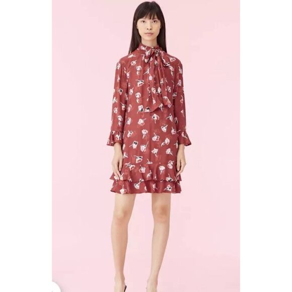 Rebecca Taylor Dresses & Skirts - Rebecca Taylor Ikat Paintbrush Silk Dress Size 0